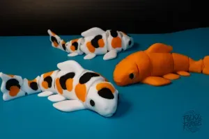 Koi Fish Articulated Three Colour Variants