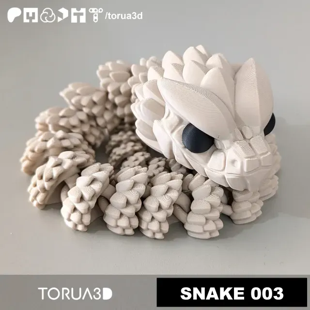 Articulated Snake 003 - Print in place - No supports - STL — Фото 4 из 6
