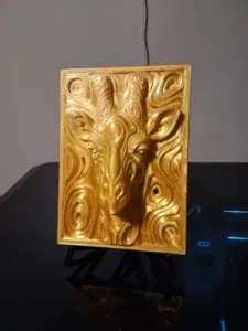 African Safari Animal Plaques with Stand.