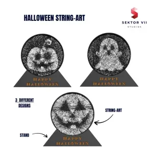 HALLOWEEN STRING-ART / 3 DIFFERENT DESIGNS