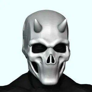 Mouthless Skull Mask 3D print model