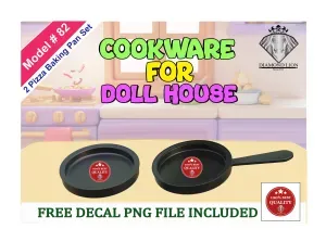 2 Different Style Pizza Baking Pan Set