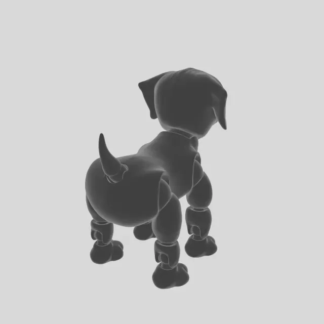 Flexi Dog – Articulated 3D Printable Toy with Moving Joints — Image 3 of 9