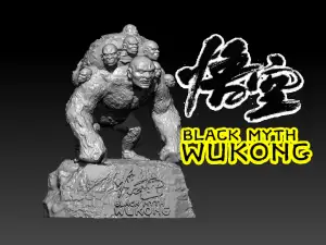 Black Myth Wukong boss - Chinese game - 3d Print