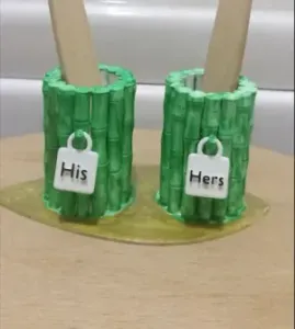 Bamboo Toothbrush Holder Set - His & Hers