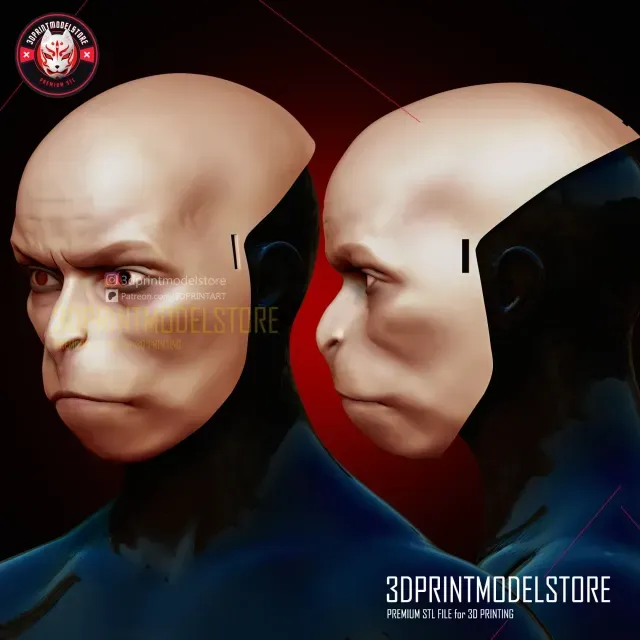 Black Myth Wukong Face Mask - Premium STL for Cosplay — Фото 4 из 9
