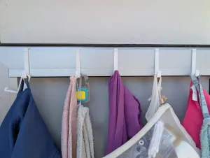 ☀️ Beach Cabin Aluminium Door Hooks (Summer Towel Hanger)