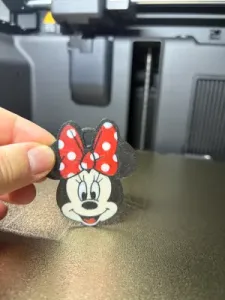 Cute Minnie Mouse Keychain-3D Print Custom Model
