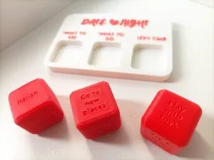 Activity dice for couples