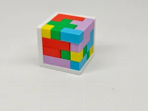3D Tetris building block toy ornament