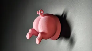 Pig Butt Fridge Magnet