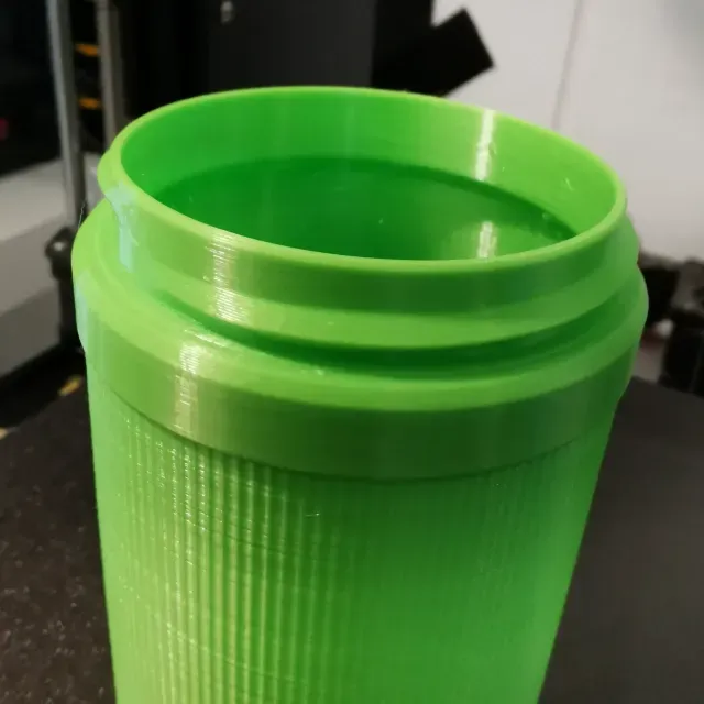 Threaded Screw-Top Container – Ribbed Minimal Storage — Фото 6 из 9