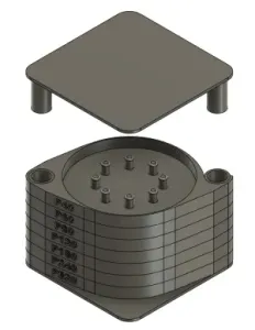 DeWalt sandpaper ⌀125mm storage