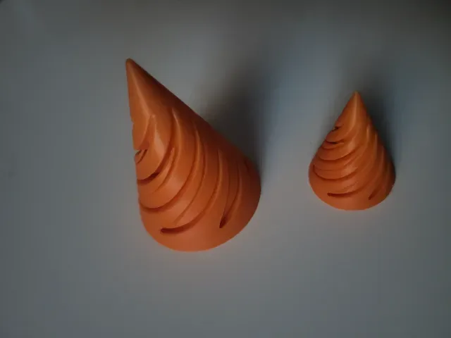 Spiral Fidget Cone Passthrough Spinner Easy Print