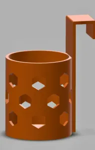 Bunk Bed Cup Holder - 22.7mm Slat - 3in Dia Bottle