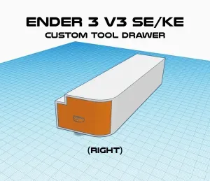 Creality Ender 3 V3 SE/KE Side Drawer (Right) Ver 1