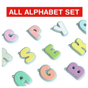Letters Keychain Pack, All Alphabet Letters, Initial Keyring