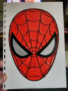 spider-man comb bound notebook cover