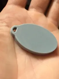 Keychain Blank Oval Template