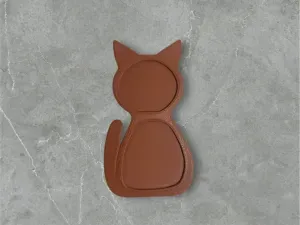 Coffee glass cat