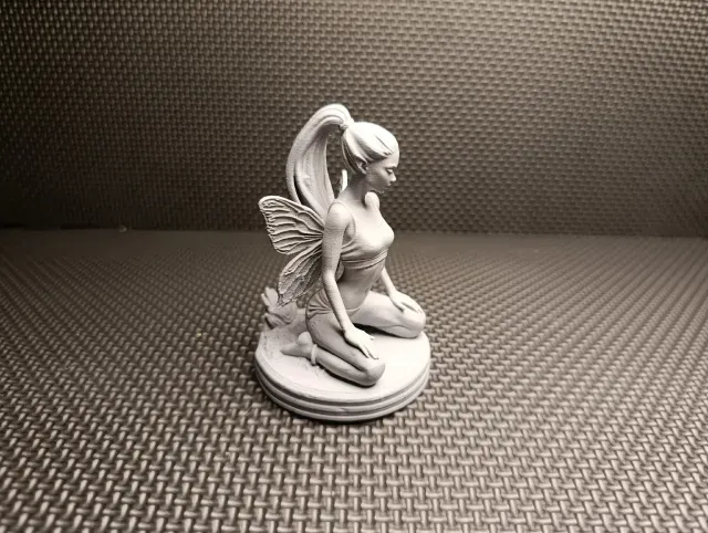 Mystic Pixie – Graceful Kneeling Fairy Statue — Фото 3 из 6