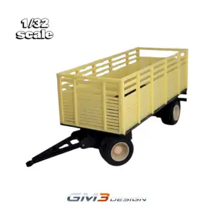 kit Remolque acoplado para camion escala 1/43-1/32