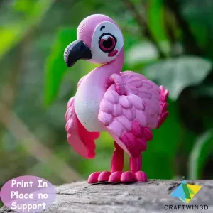 Print in Place Flexy Flamingo