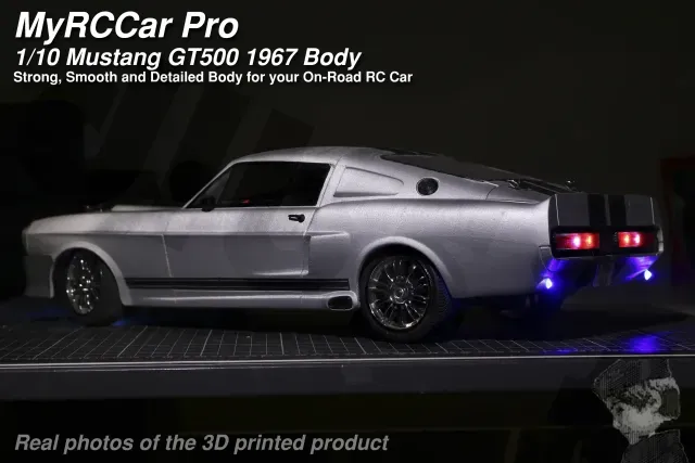 MyRCCar Mustang GT500 1967 1/10 On-Road RC Car Body — Фото 5 из 9