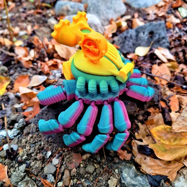Steampunk Crab Toy (Stl/3MF) — Image 2 of 9