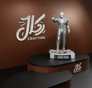 IRON MAN STATUE WITH BASE - HIGH DETAIL 3D PRINT MODEL
