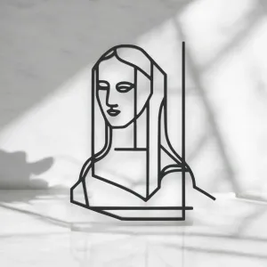 Mona Lisa Line Art
