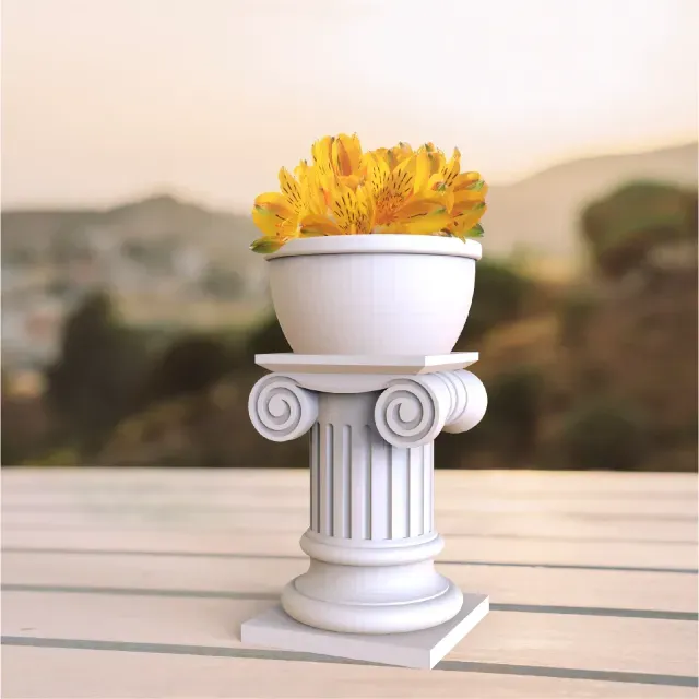 Greek Roman Column Planter, Decorative Planters — Фото 2 из 6