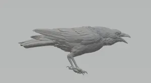 Crow 3D Model raven 3D print model