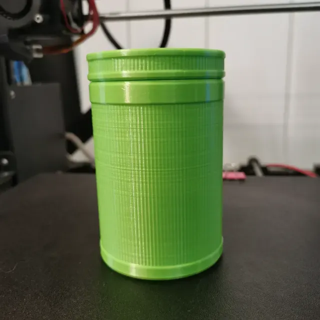Threaded Screw-Top Container – Ribbed Minimal Storage — Фото 8 из 9