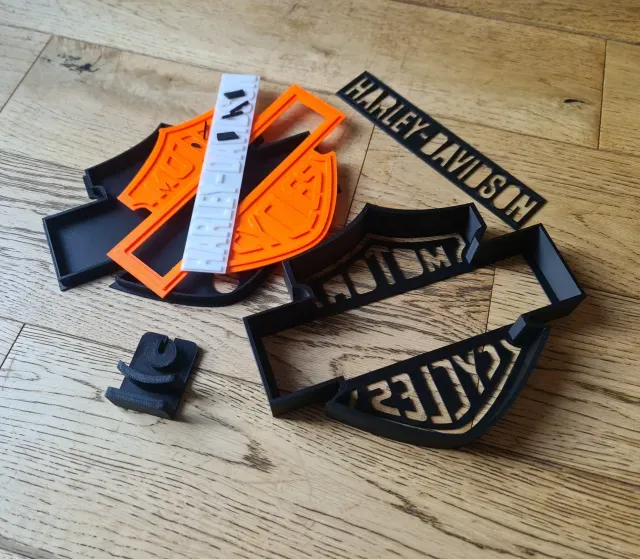 Harley Davidson Motorcycles Lightbox Wall Mounted Desk Stand — Image 5 of 9