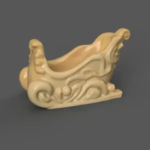 Santa Sleigh Christmas Decoration planter - vase - garden 11