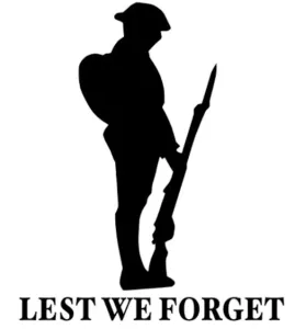 lest we forget soldier