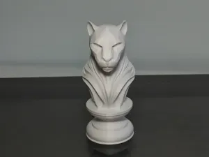 Elegant panther bust