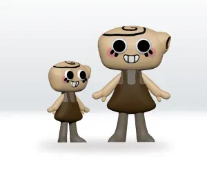 Shelly STL 3D file Dandy's World 3D FANART Model of Dandy