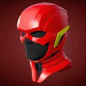 Flash Helmet Cosplay - Multi-Part Model