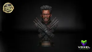 Wolverine Bust STL X-Men 3D Print Sculpture Collector Mode
