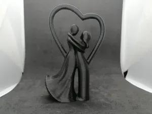 Eternal Connection: Minimalist Couple Sculpture