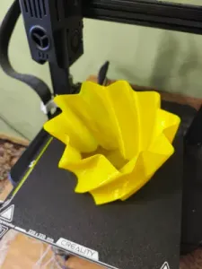 Smooth Waves 3D Printed Vase