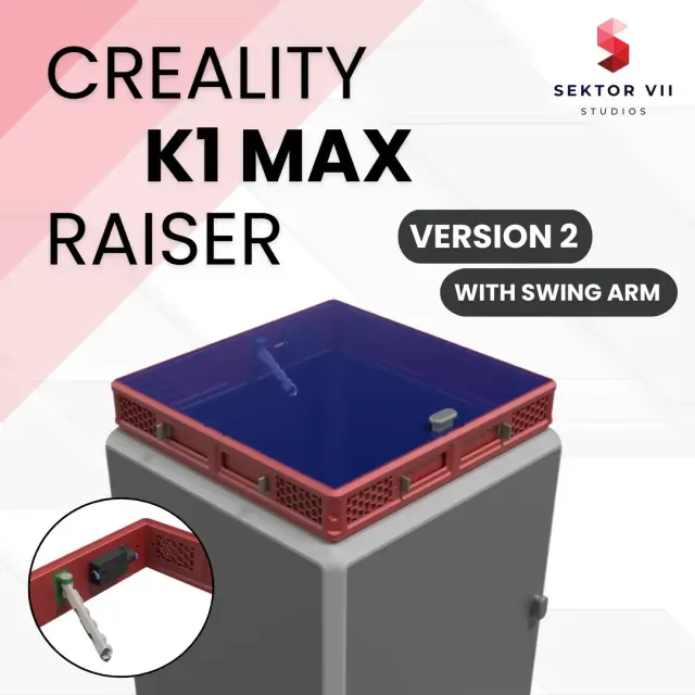 K1 MAX RAISER / LID / TOP COVER / UPGRADE (VERSION 2)