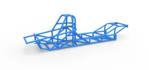 Frame of Dirt Dragster 4wd Scale 1:25