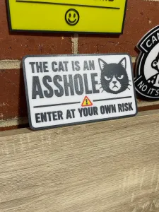 The cat is an A-Hole