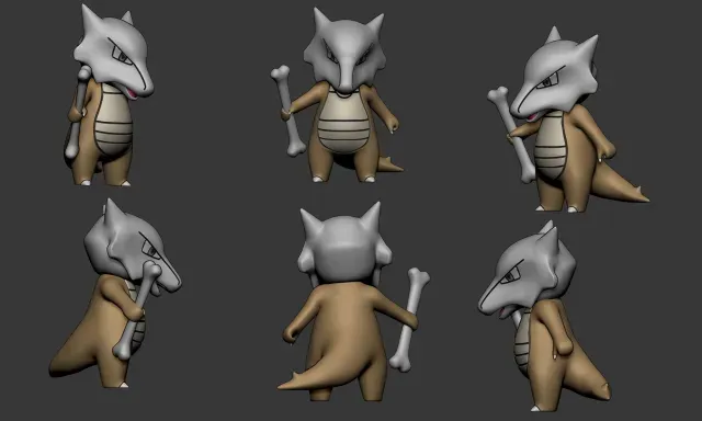Pokemon - Cubone, Marowak and Alolan Marowak — Фото 4 из 9