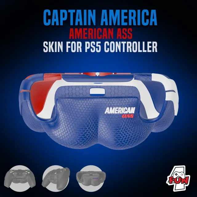 CAPTAIN AMERICA PS5 BOOTY CONTROLLER COVER (decorative) — Image 2 of 7