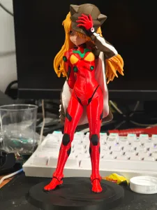 《新世纪福音战士》EVA 明日香 站姿 手办 高23cm 多色打印 单CFS 已分件 易上色