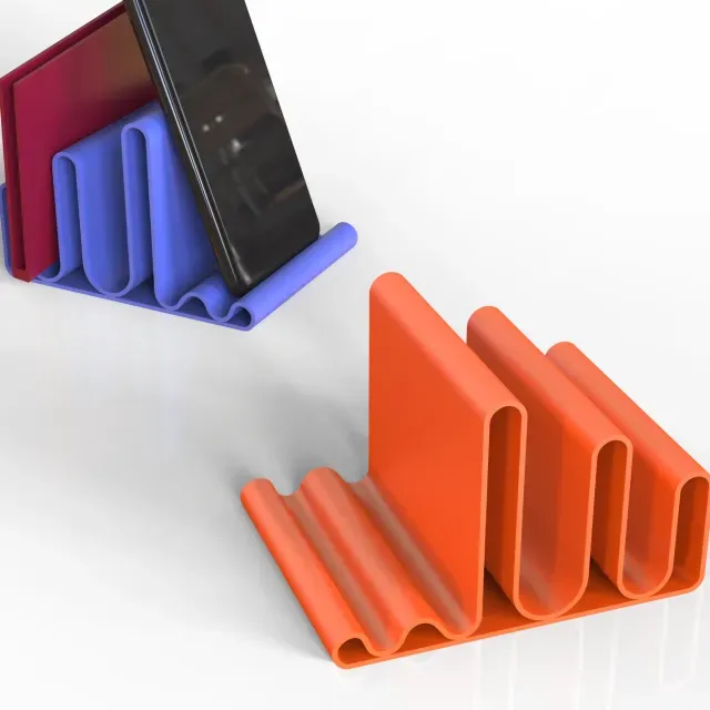 Phone Holder & Desk Organizer, Minimalist Stand, Multi-Slot — Фото 3 из 6